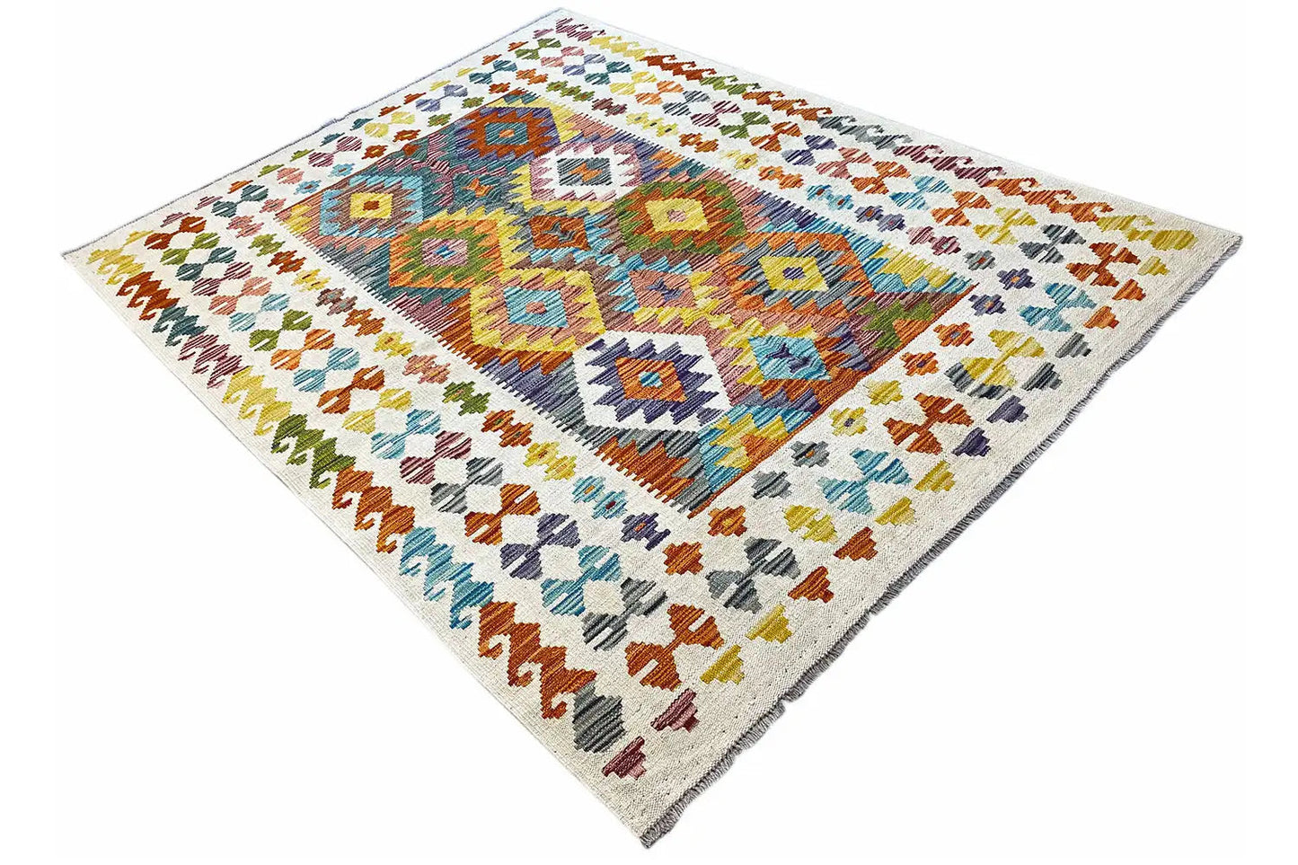 Kelim Afghan - (200x148cm) - German Carpet Shop