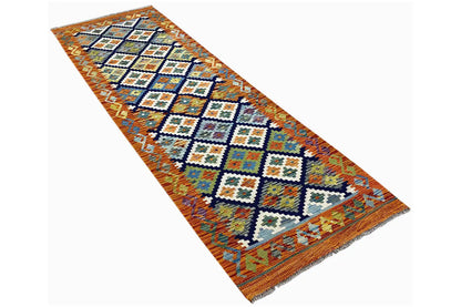Kelim Afghan Läufer - (204x64 cm) - German Carpet Shop