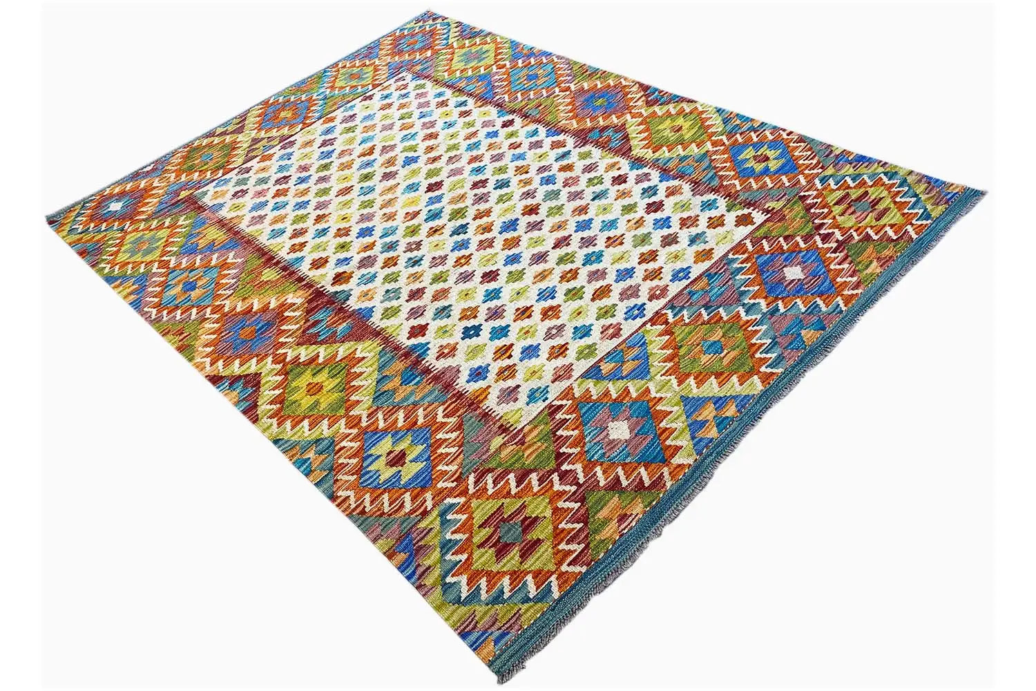 Kelim Afghan - (202x147cm) - German Carpet Shop