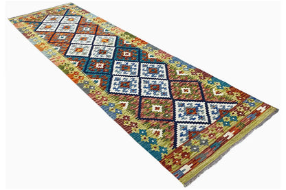 Kelim Afghan Läufer - (254x75cm) - German Carpet Shop