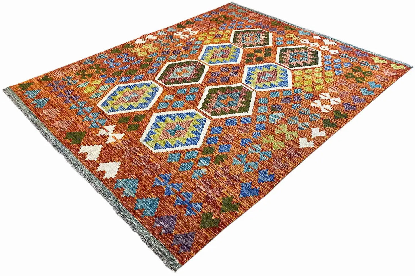 Kelim Afghan - (194x152cm) - German Carpet Shop