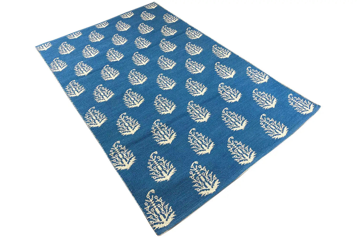 Moderne Kelim - Samak 06 Blue - German Carpet Shop