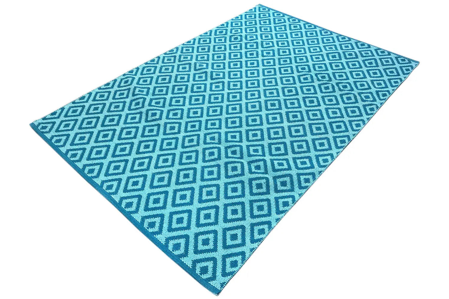 Moderner Kelim - Samak 04 Blue - German Carpet Shop