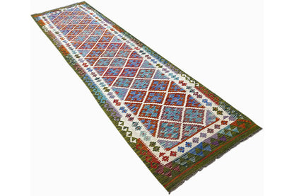 Kelim Afghan Läufer - (299x85cm) - German Carpet Shop