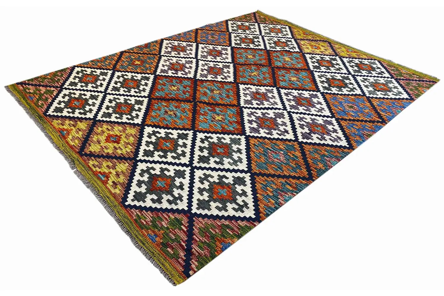 Kelim Afghan - (200x152cm) - German Carpet Shop