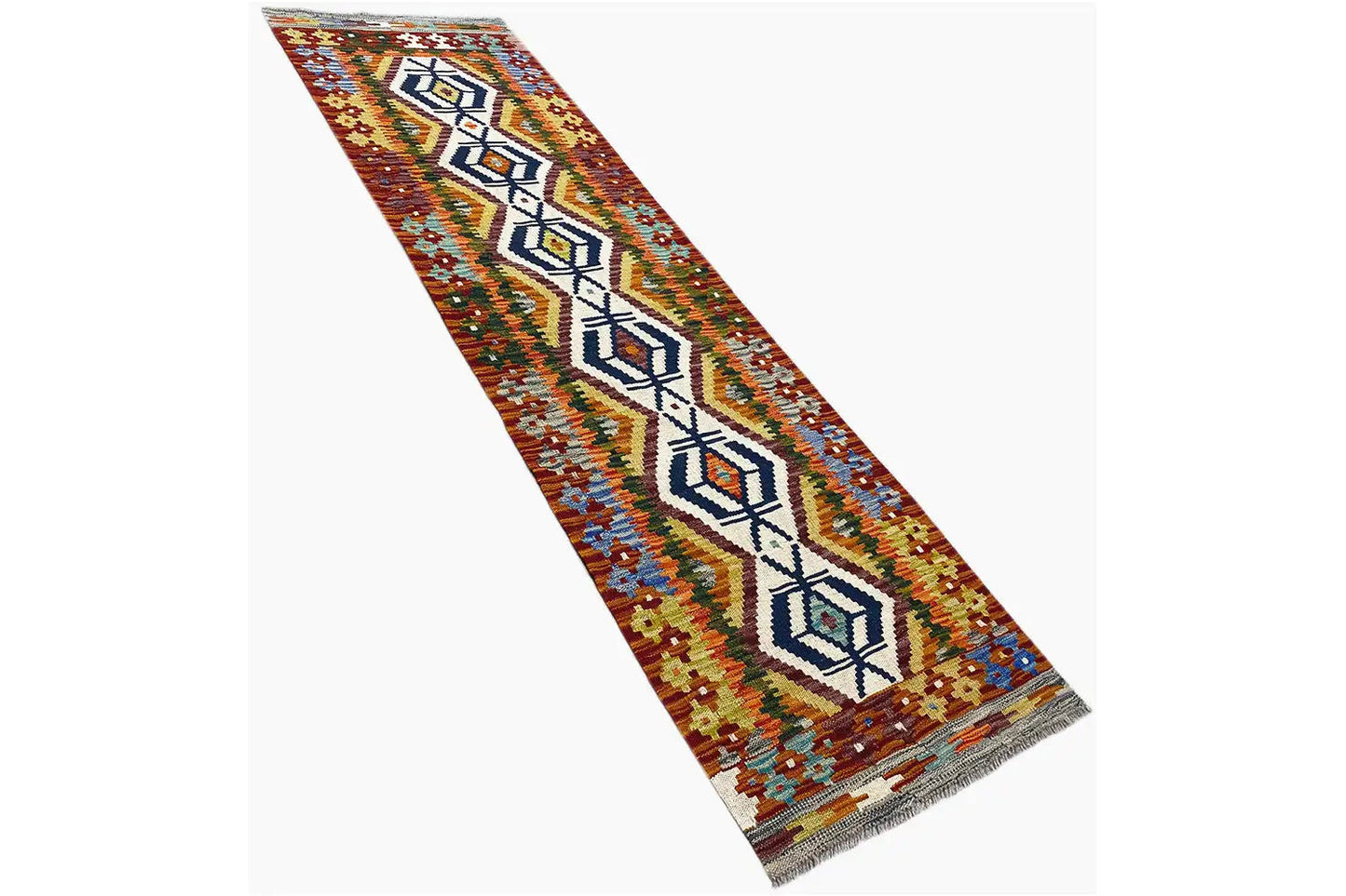 Kelim Afghan Läufer - (197x57cm) - German Carpet Shop