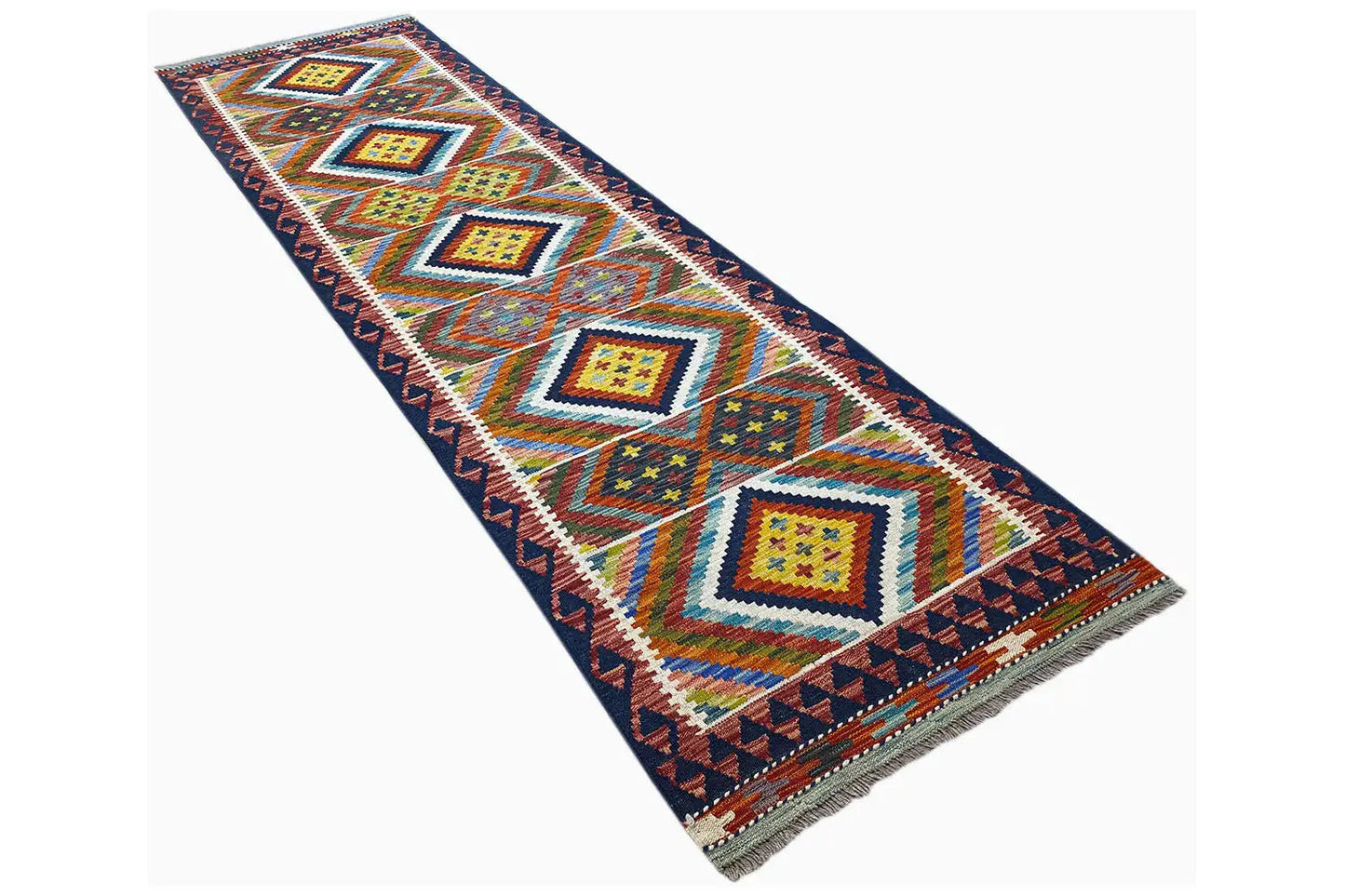 Kelim Afghan Läufer - (289x81cm) - German Carpet Shop