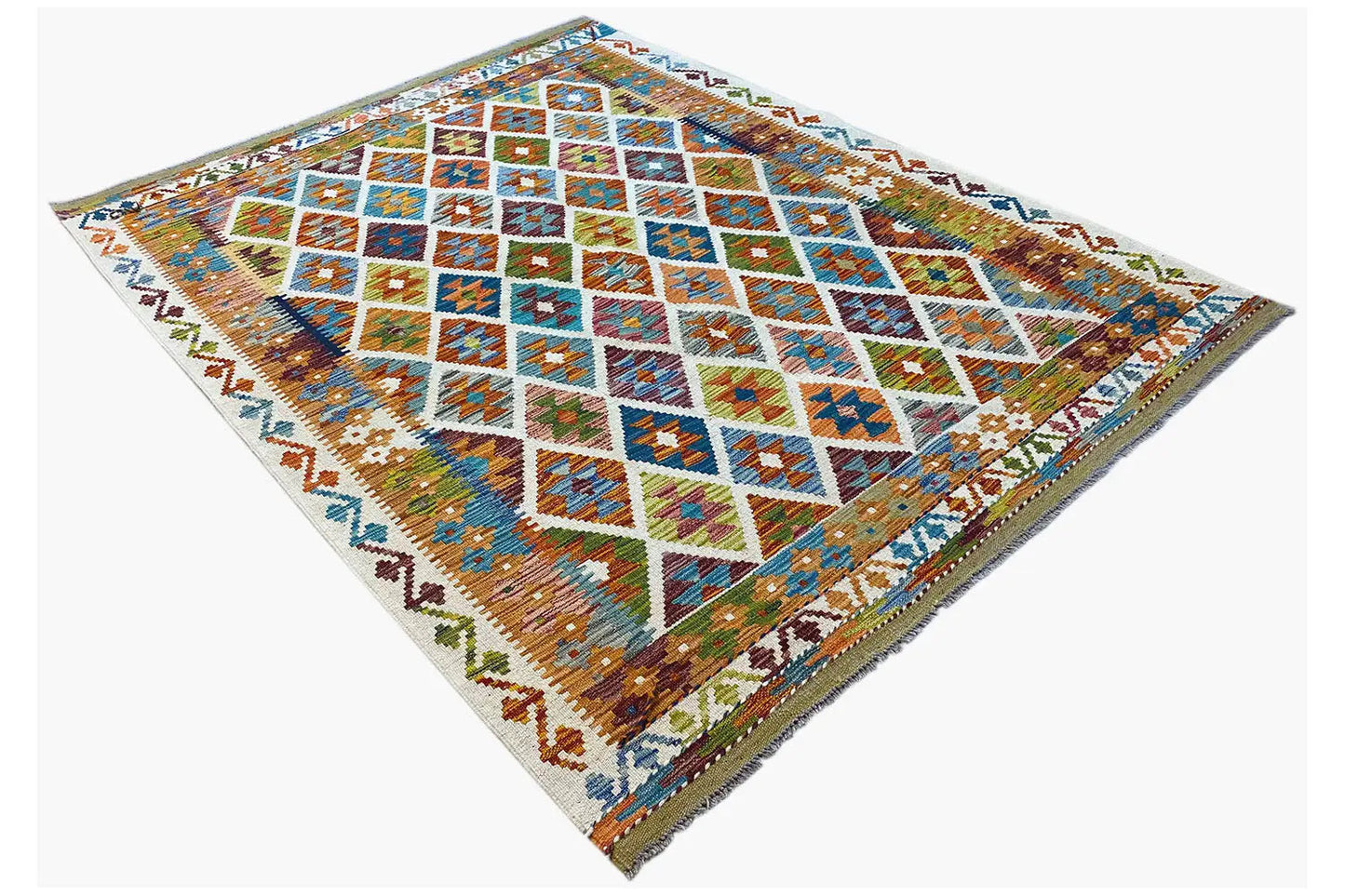Kelim Afghan - (199x151 cm) - German Carpet Shop