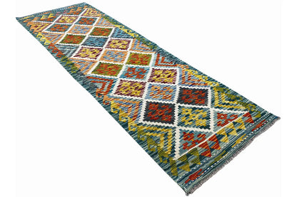 Kelim Afghan Läufer - (203x63 cm) - German Carpet Shop
