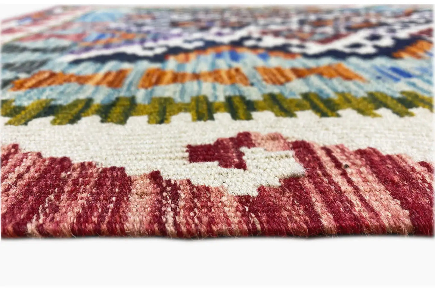 Kelim Afghan Läufer - (296x88cm) - German Carpet Shop