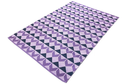 Moderner Kelim - Samak 05 Violet - German Carpet Shop