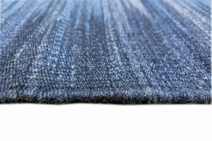 Blauer Moderne Kelim Dhurrie 160x230 cm - German Carpet Shop