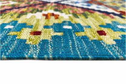 Kelim Afghan Läufer - (254x75cm) - German Carpet Shop