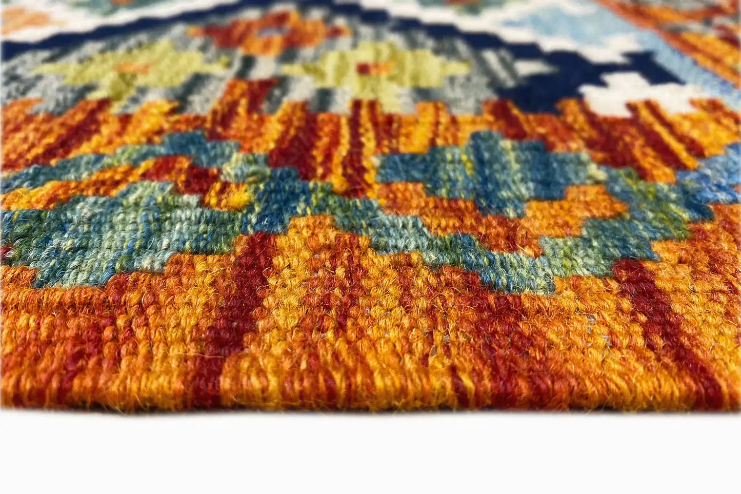 Kelim Afghan Läufer - (204x64 cm) - German Carpet Shop