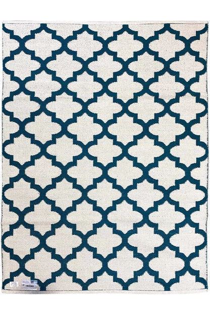 Moderner Kelim - Samak 03 Green - German Carpet Shop