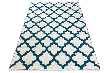 Moderner Kelim - Samak 03 Green - German Carpet Shop