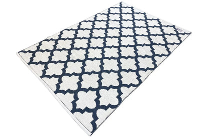 Moderner Kelim - Samak 03 Black - German Carpet Shop