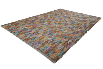  Kelim Afghan 8731 (296x202 cm) - Premium Kelim from German Carpet Shop - Just €349! Shop now at German Carpet Shop