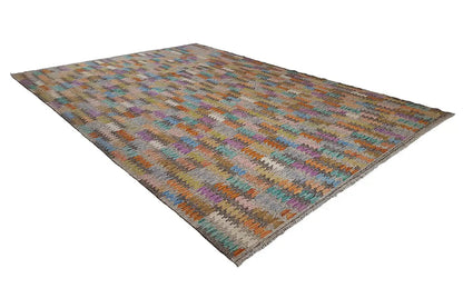  Kelim Afghan 8731 (296x202 cm) - Premium Kelim from German Carpet Shop - Just €349! Shop now at German Carpet Shop