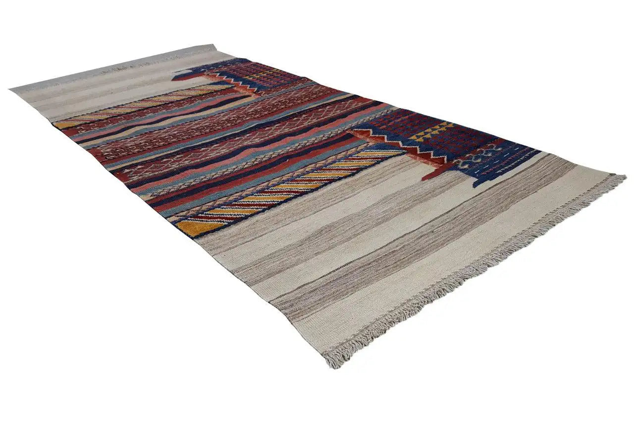  Kelim Bakhtiari (205x99 cm) - Premium Teppich from German Carpet - Just €799! Shop now at German Carpet Shop