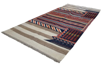  Kelim Bakhtiari (210x102 cm) - Premium Teppich from German Carpet - Just €799! Shop now at German Carpet Shop