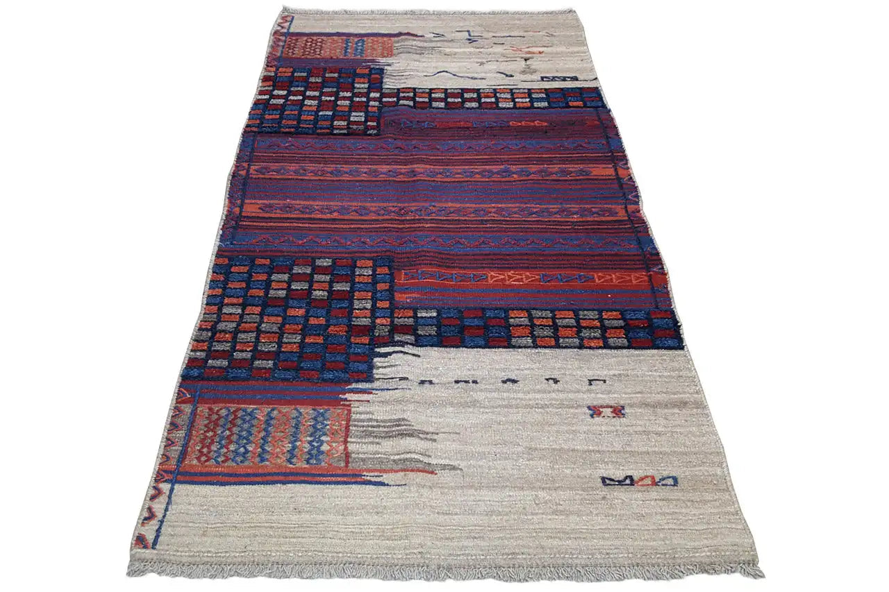  Bakhtiari Kelim - 905425 (203x102 cm) - Premium Teppich from German Carpet - Just €749! Shop now at German Carpet Shop