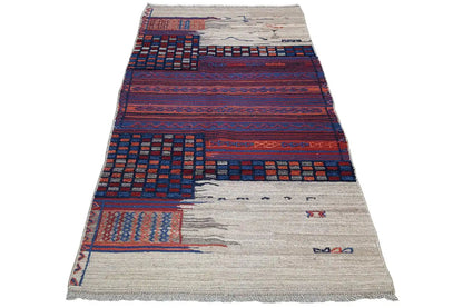  Bakhtiari Kelim - (208x104 cm) - Premium Teppich from German Carpet - Just €799! Shop now at German Carpet Shop