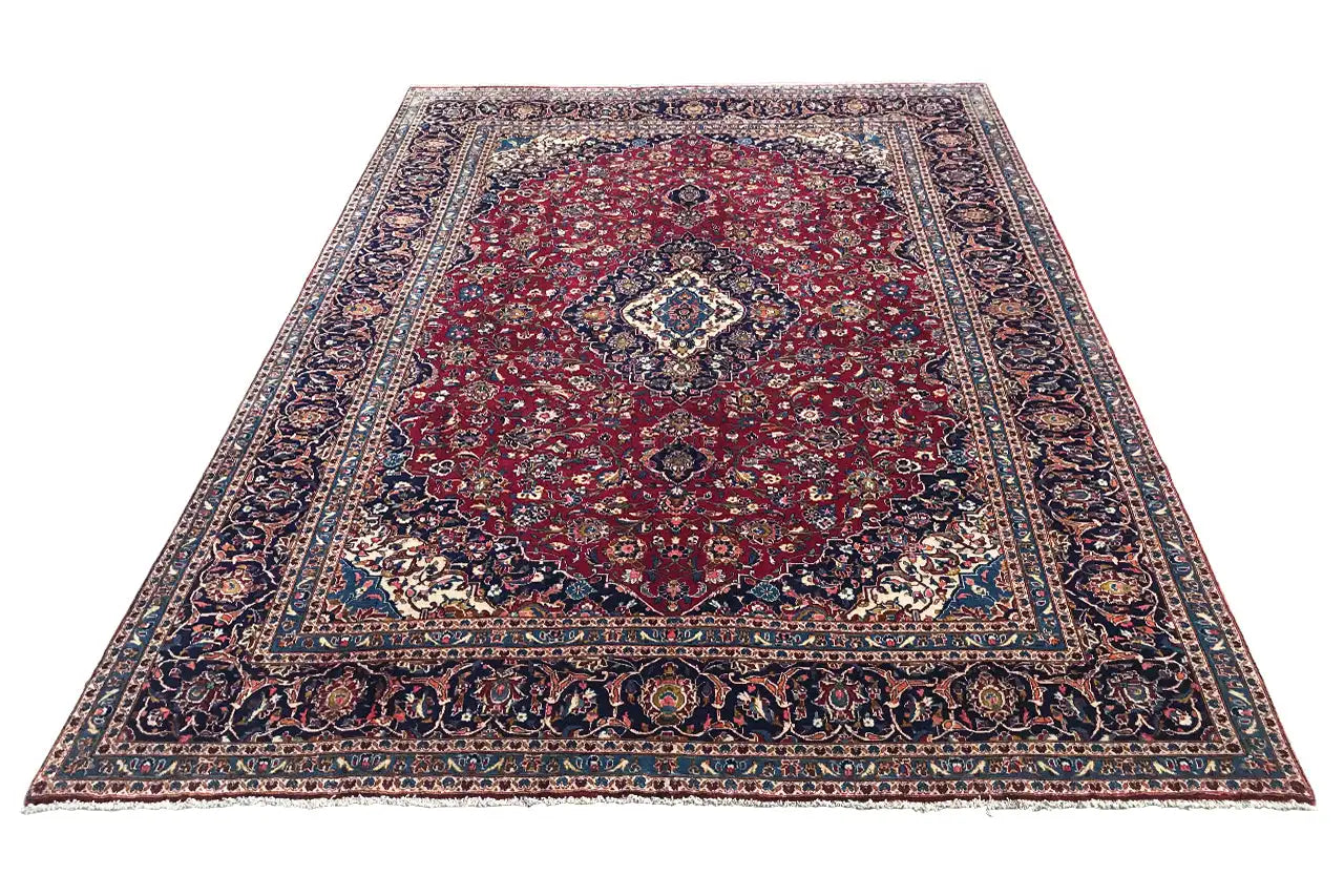 Keshan - Rot (400x288 cm) - German Carpet Shop