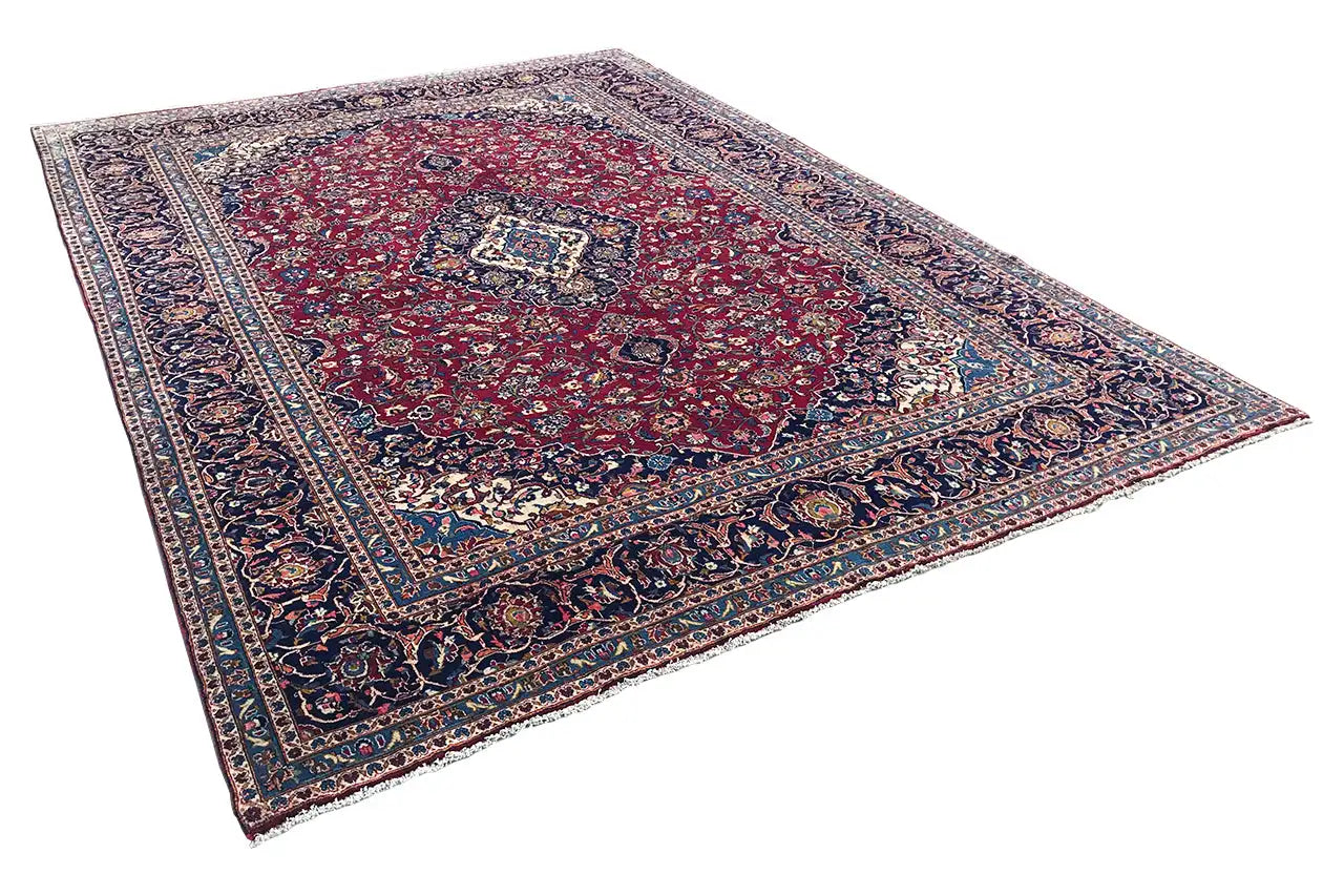 Keshan - Rot (400x288 cm) - German Carpet Shop