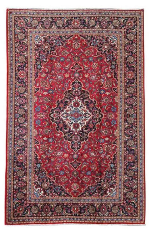 Keshan - Rot (297x201 cm) - German Carpet Shop