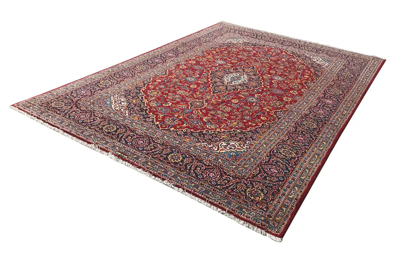 Keshan - Rot (354x253 cm) - German Carpet Shop