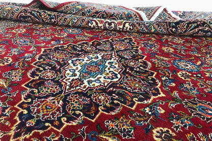 Keshan - Rot (354x253 cm) - German Carpet Shop