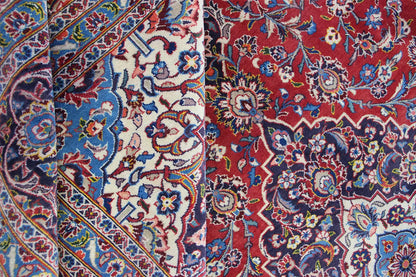 Keshan - Rot (409x302 cm) - German Carpet Shop