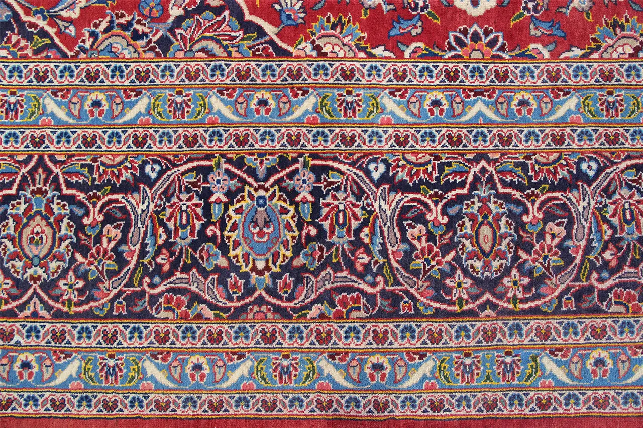 Keshan - Rot (409x302 cm) - German Carpet Shop
