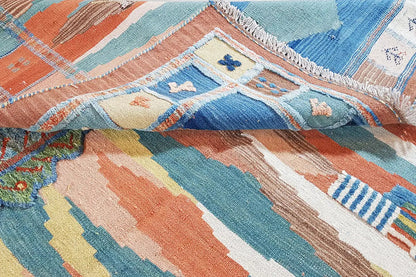  Kilim Qashqai  - 800607 (205x157 cm) - Premium Kelim from German Carpet Shop - Just €459! Shop now at German Carpet Shop