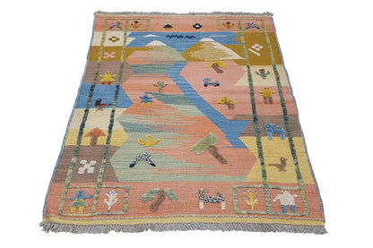  Kilim Qashqai  - 800593 (112x84 cm) - Premium Kelim from German Carpet Shop - Just €149! Shop now at German Carpet Shop