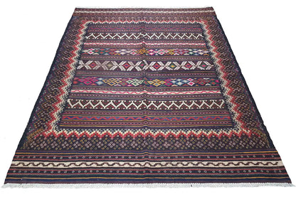  Kilim Sirjan - 905435 (208x155 cm) - Premium Kelim from German Carpet Shop - Just €349! Shop now at German Carpet Shop