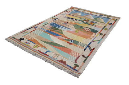  Kilim Qashqai  - 301893 (151x104 cm) - Premium Kelim from German Carpet Shop - Just €235! Shop now at German Carpet Shop