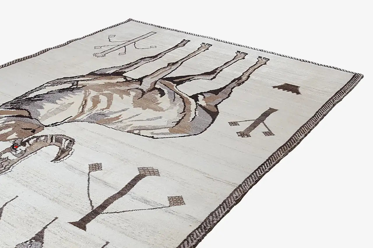 Löwen Gabbeh (191x122 cm) - German Carpet Shop