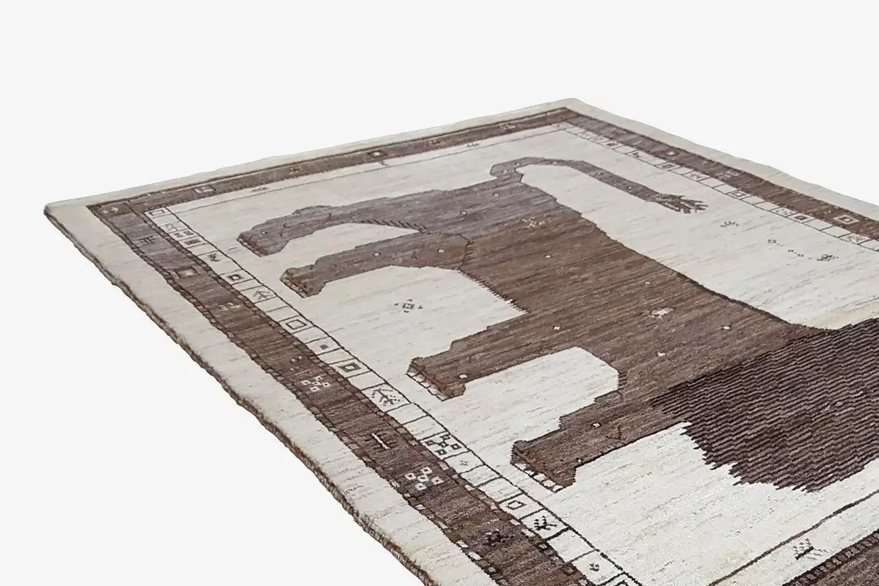 Löwen Gabbeh - 9701340 (184x122 cm) - German Carpet Shop