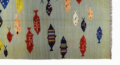Kelim Qashqai - Multicolor (209x139 cm) - German Carpet Shop