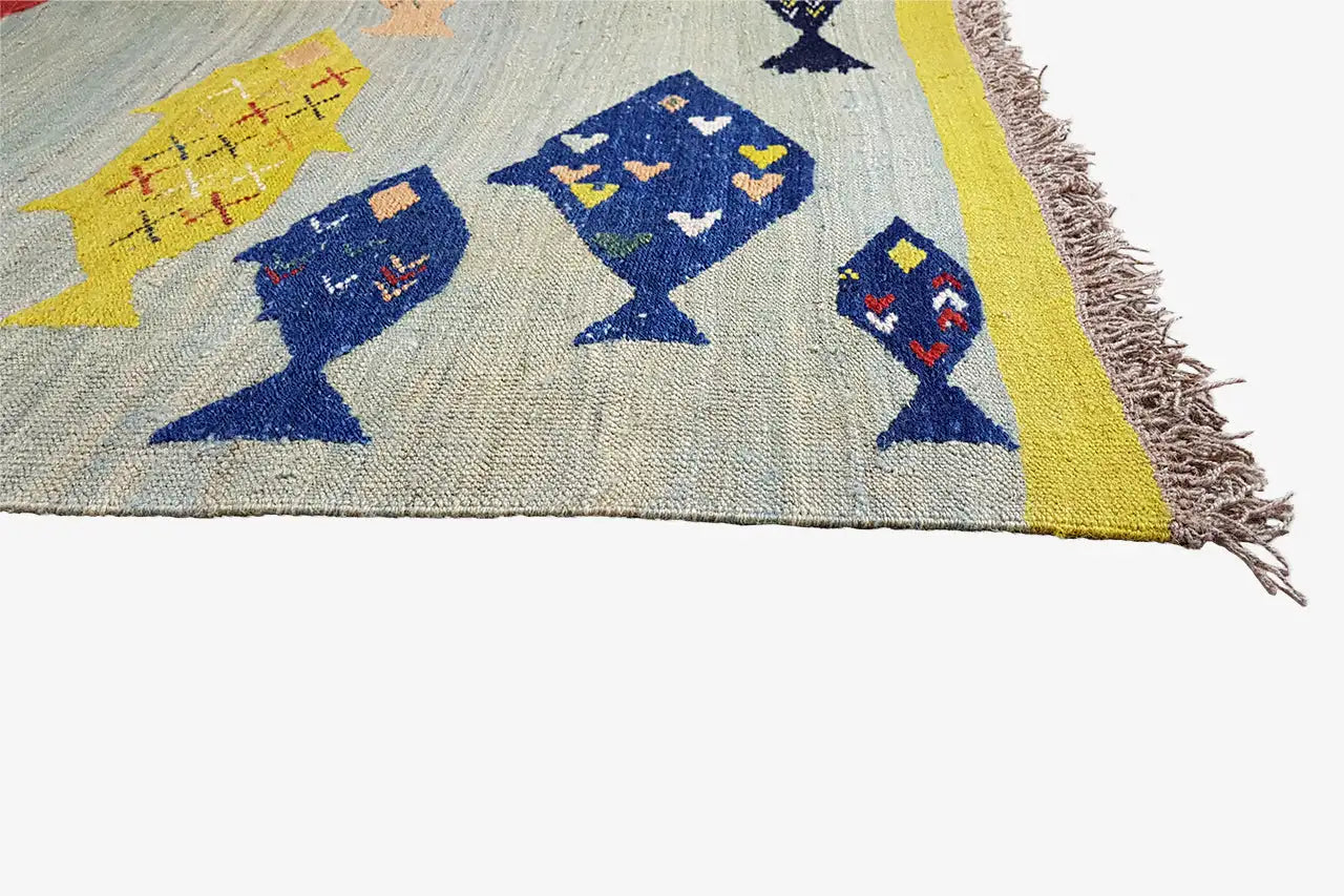 Kelim Qashqai - Multicolor (209x139 cm) - German Carpet Shop