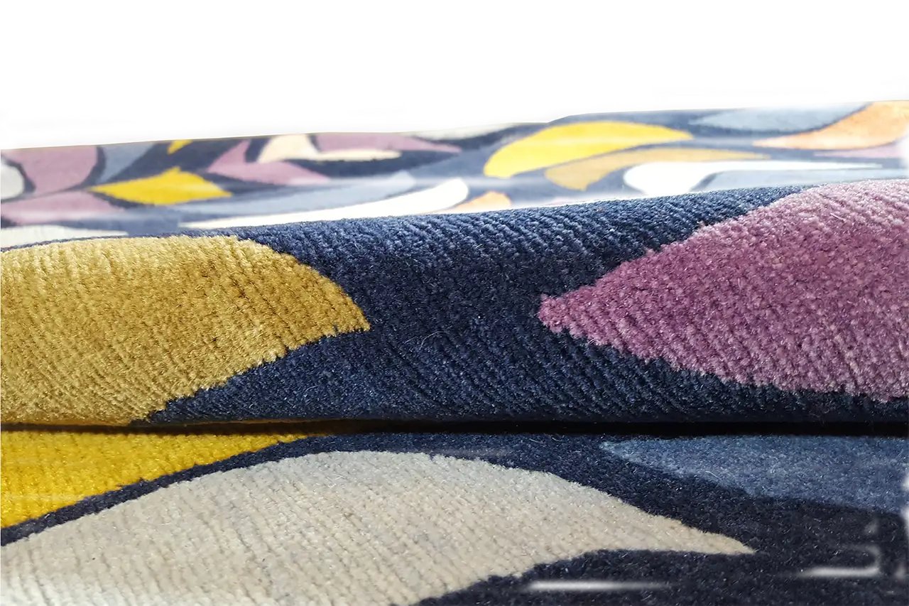 Designer Rug by Julia Stefan - Blue Harvest (255x310 cm) - German Carpet Shop