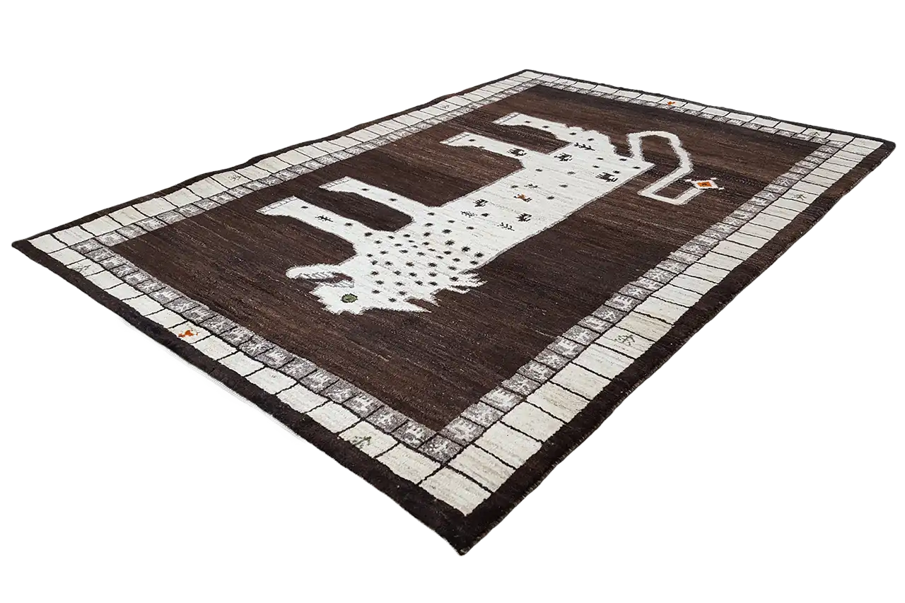 Löwen Gabbeh (176x124 cm) - German Carpet Shop